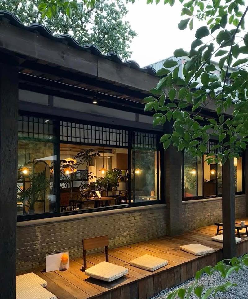 thiết kế quán cà phê kiểu ngồi bệt