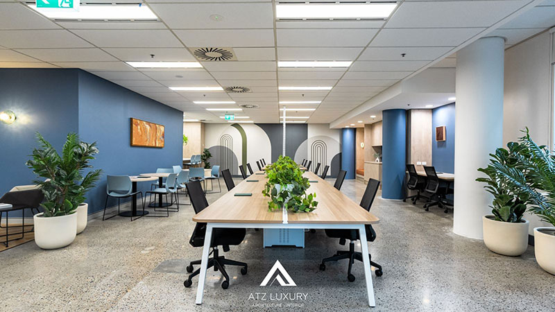 thiết kế văn phòng chứng khoán