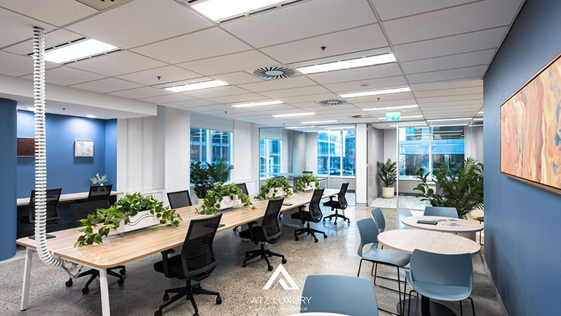 thiết kế văn phòng chứng khoán