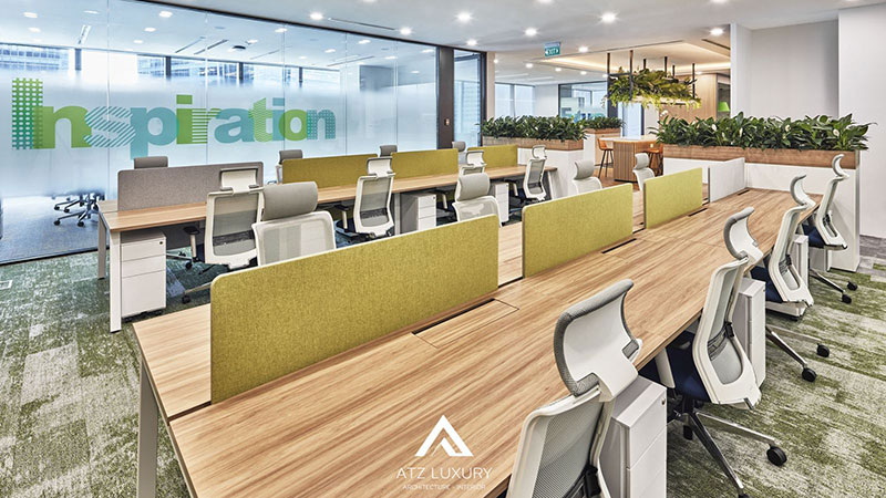 thiết kế văn phòng chứng khoán đẹp