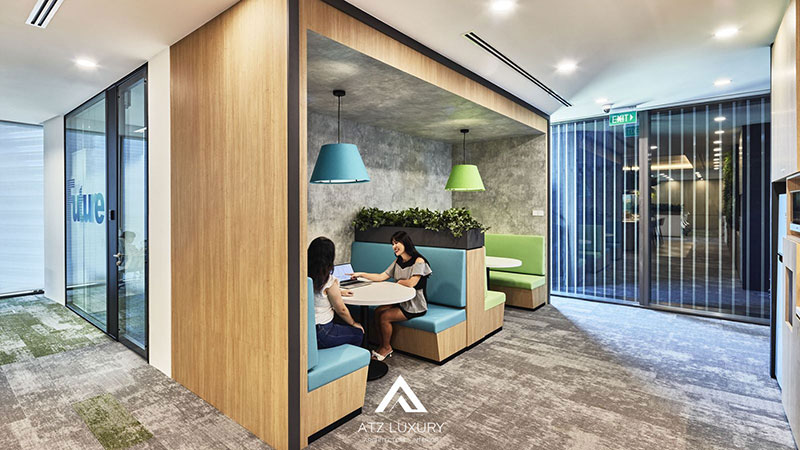 thiết kế văn phòng chứng khoán đẹp