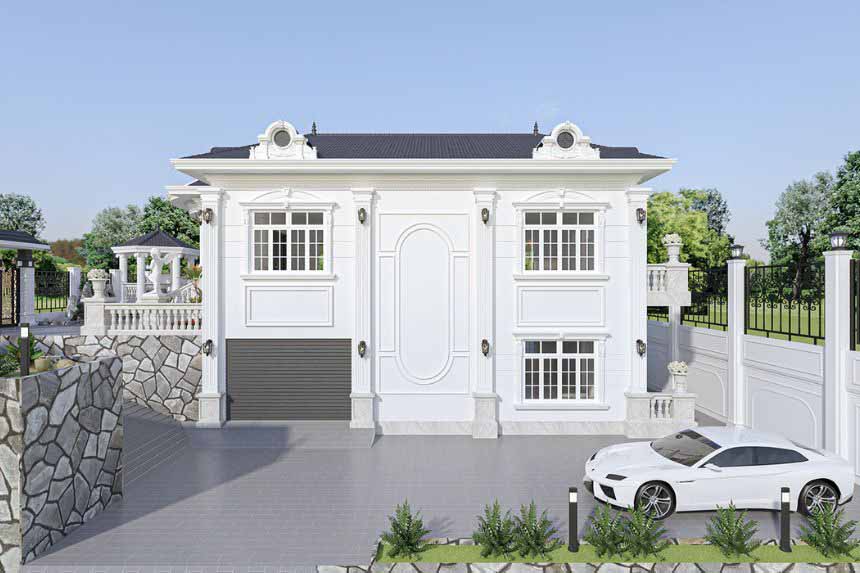 biệt thự 1 tầng 2 phòng ngủ