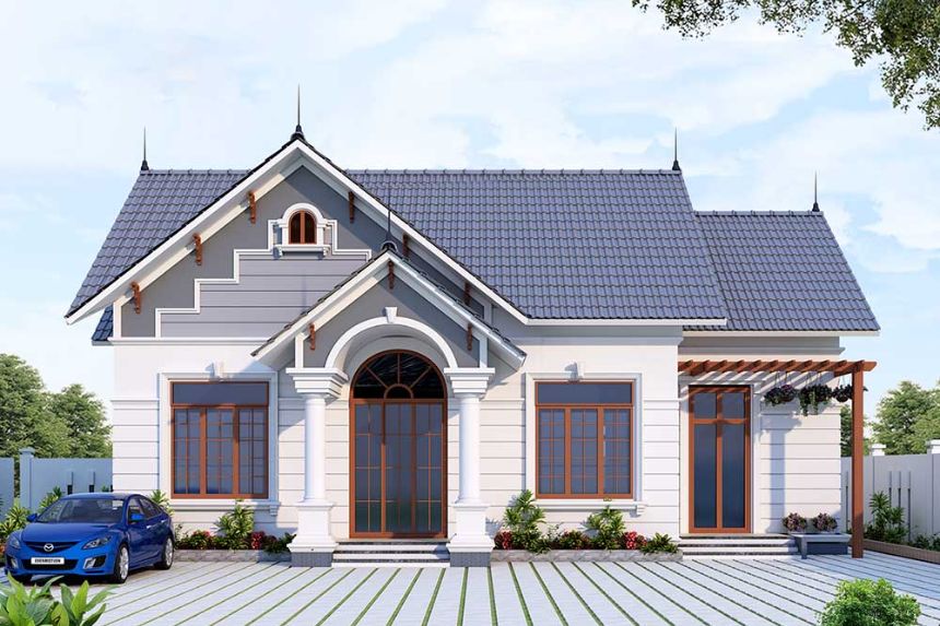nhà biệt thự 1 tầng đẹp