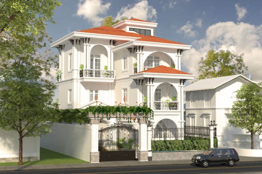 các mẫu biệt thự 3 tầng đẹp