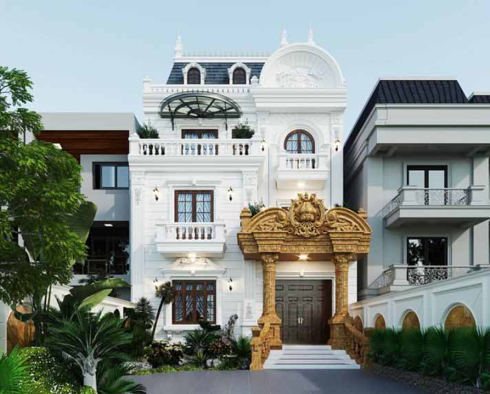 mẫu biệt thự đẹp 3 tầng