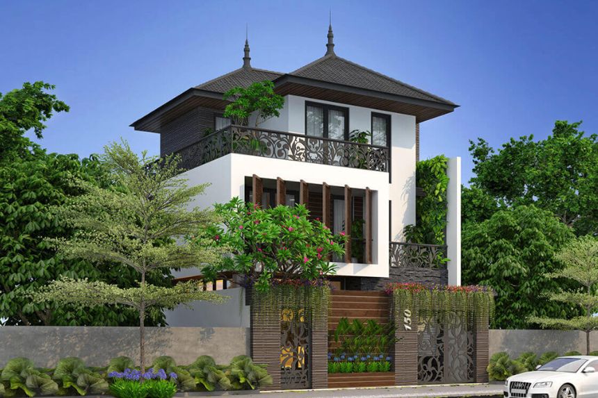 biệt thự ba tầng đẹp