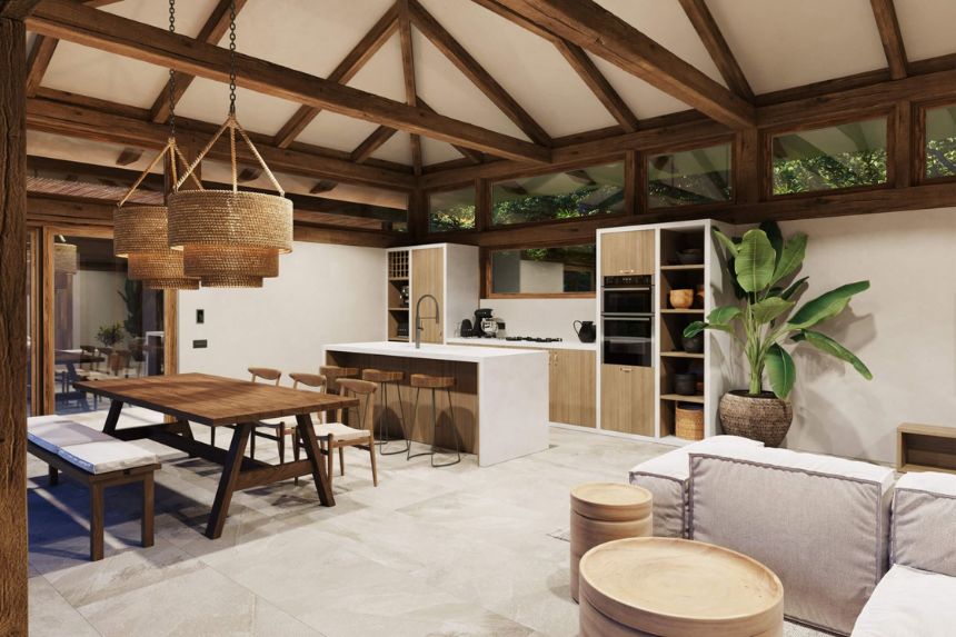 biệt thự nghỉ dưỡng 1 tầng đẹp