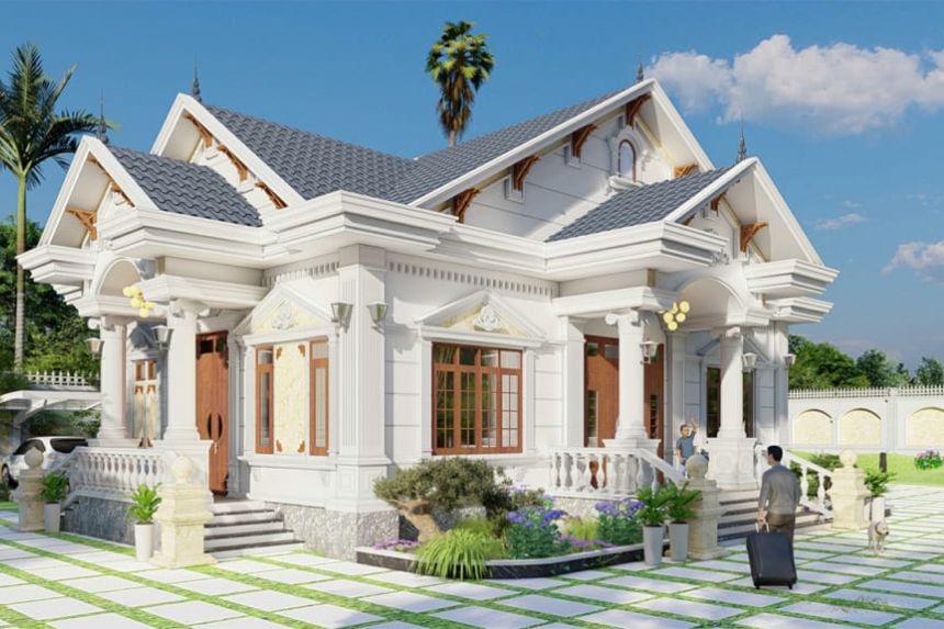 Thiết kế biệt thự sân vườn