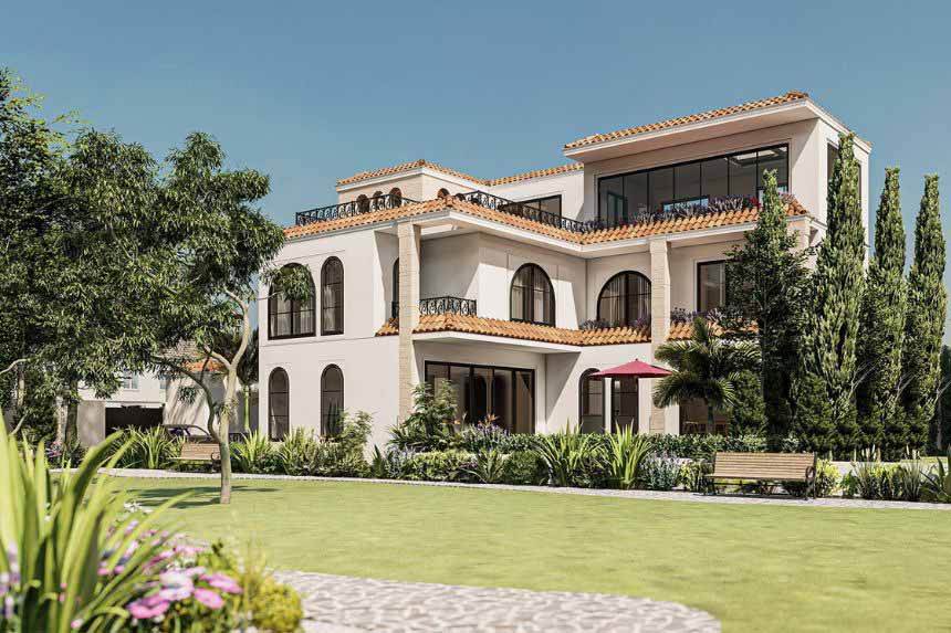 mẫu biệt thự ba tầng đẹp