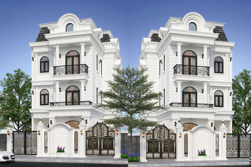 thi công biệt thự tân cổ điển