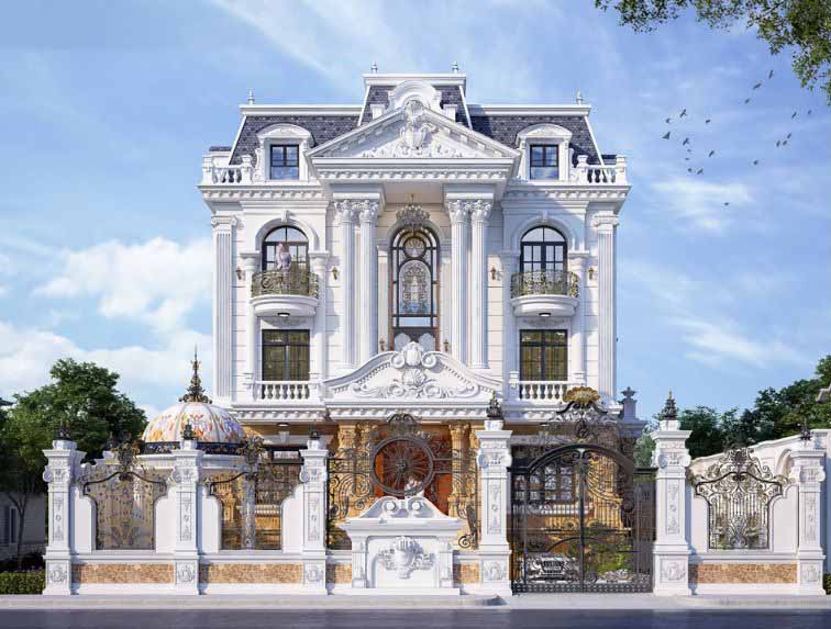 thi công biệt thự tân cổ điển