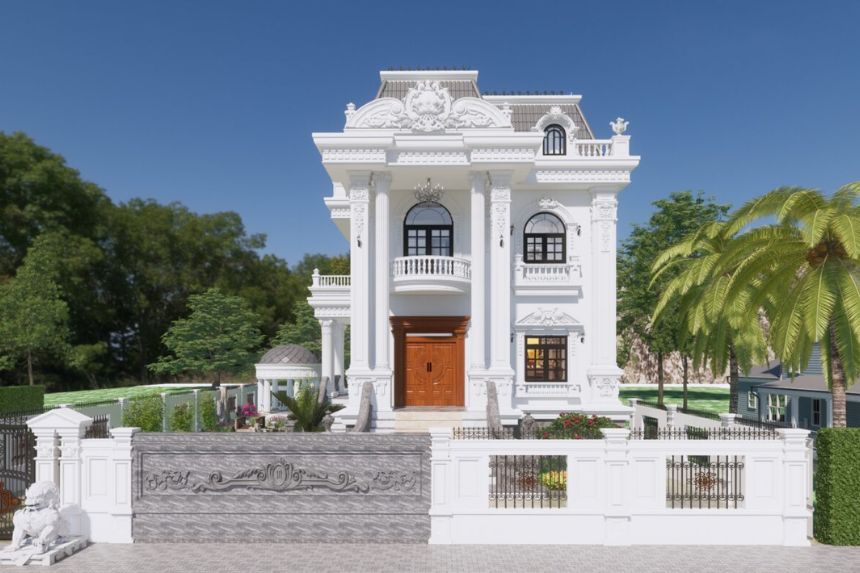 thi công biệt thự tân cổ điển