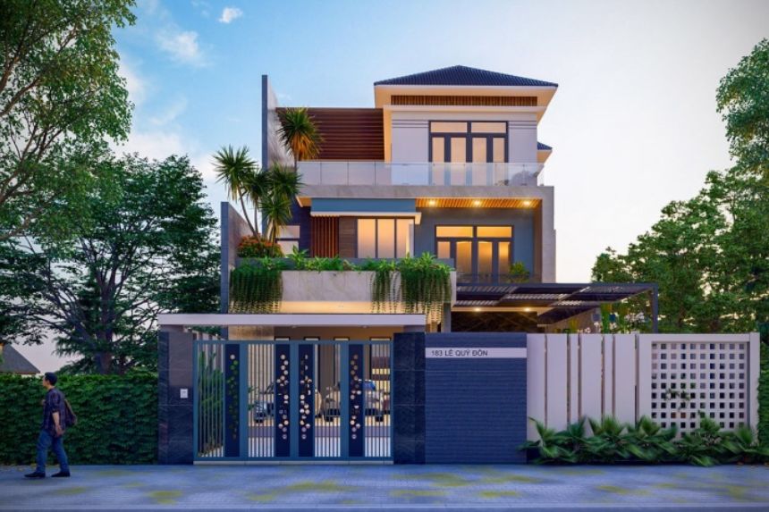 mẫu biệt thự 3 tầng đẹp