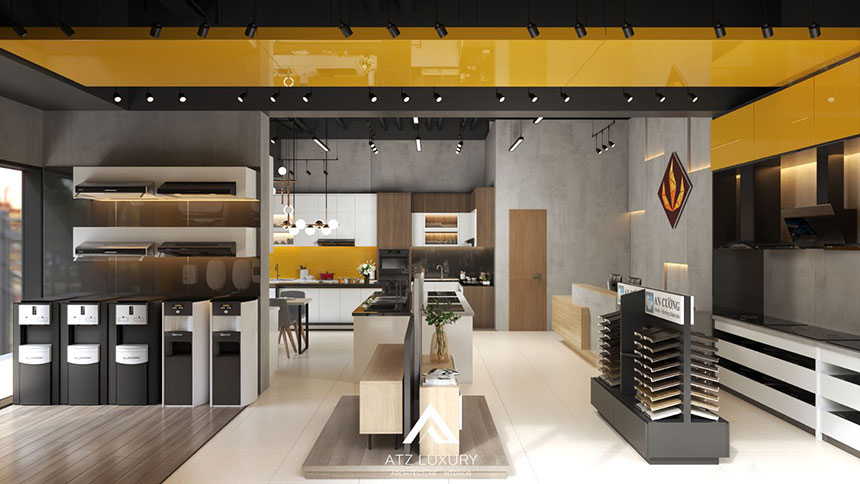mẫu thiết kế showroom gạch ốp lát đẹp