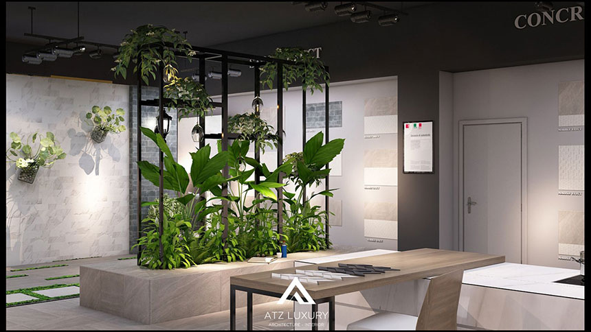 mẫu thiết kế showroom gạch ốp lát đẹp