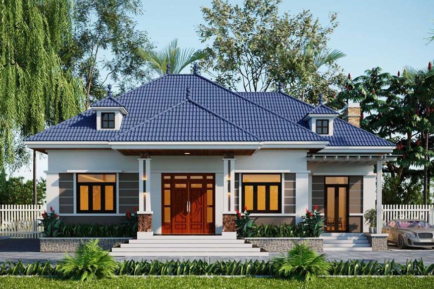 mẫu thiết kế biệt thự 1 tầng