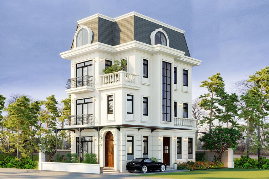biệt thự ba tầng