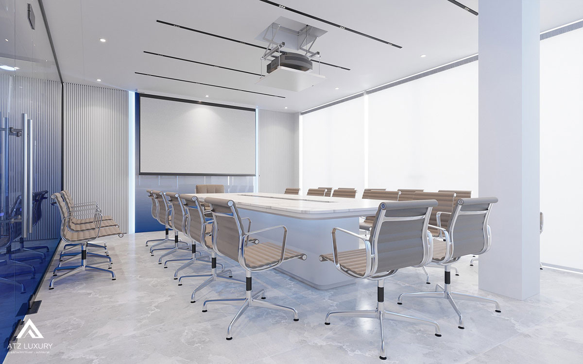 thiết kế nội thất văn phòng 5 tầng 1000m2 cho Tập đoàn Starmed