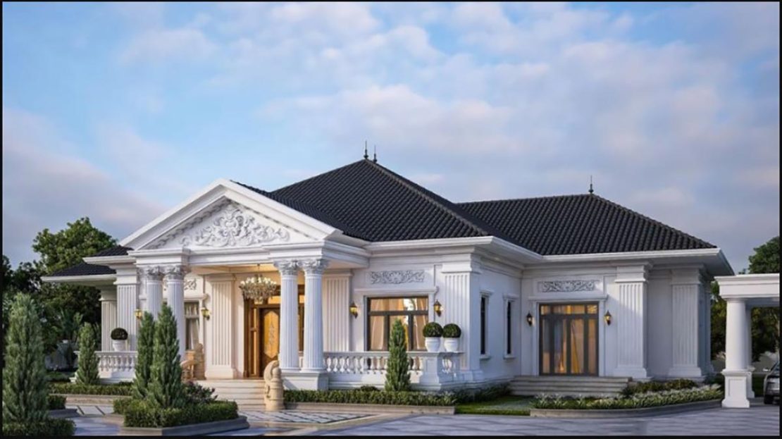 10 mau nha biet thu vuon 1 tang 5 phong ngu dep nhat hien nay atz luxury