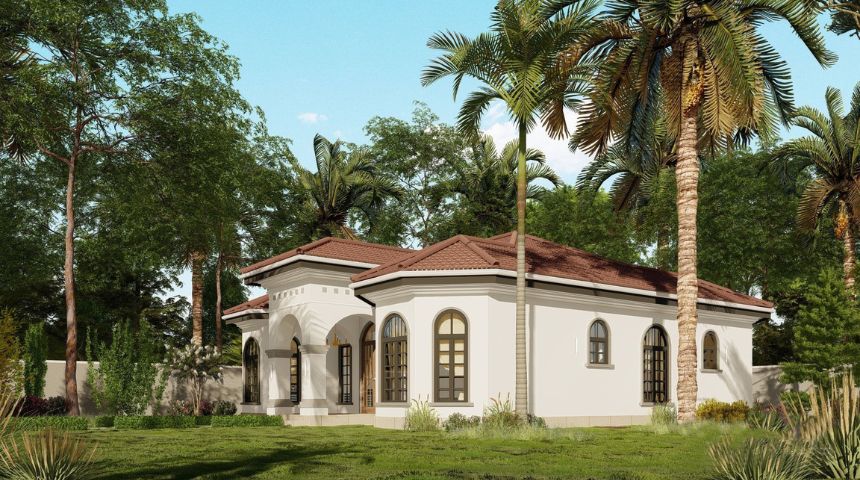 biệt thự phong cách địa trung hải 1 tầng