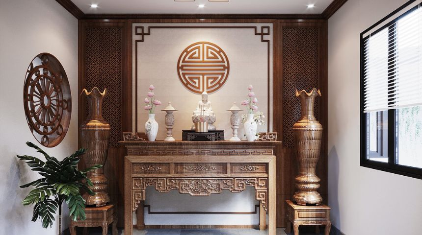 biệt thự vườn 1 tầng 3 phòng ngủ mái bằng