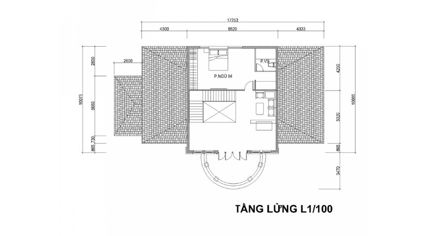 biet thu mot tang mai nhat