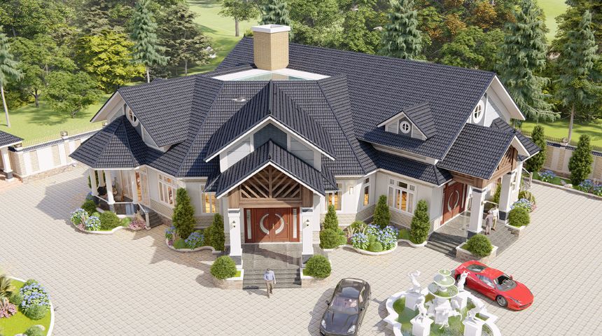 biệt thự nghỉ dưỡng 1 tầng