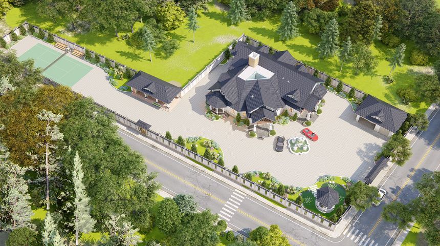 mẫu biệt thự nghỉ dưỡng 1 tầng