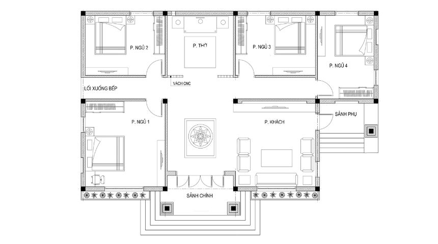 biệt thự vườn 1 tầng mái Nhật đẹp