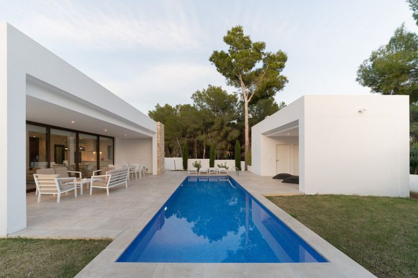 thiết kế biệt thự vườn 1 tầng 3 phòng ngủ mái bằng