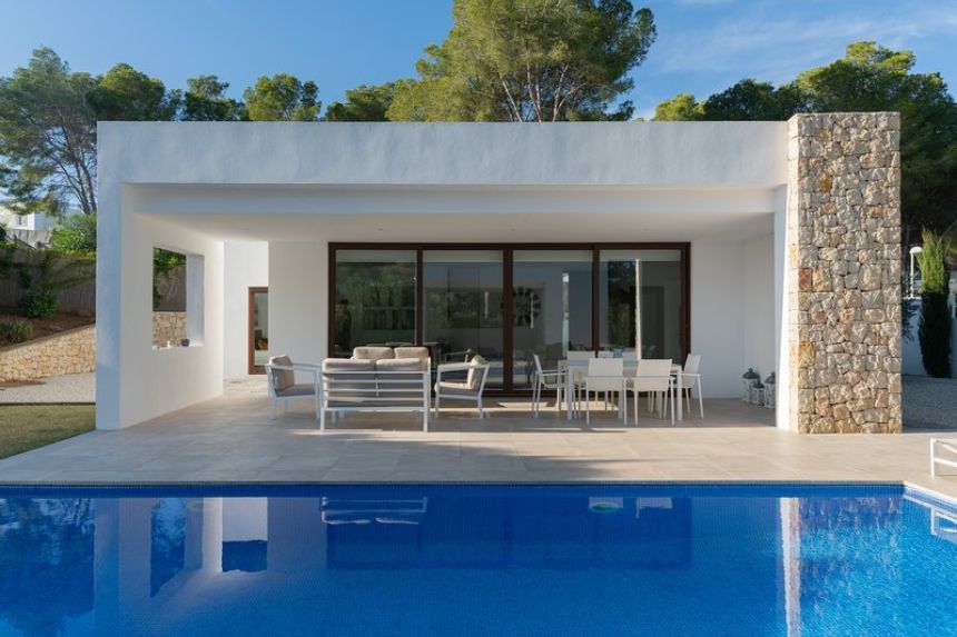 mẫu biệt thự vườn 1 tầng 3 phòng ngủ mái bằng