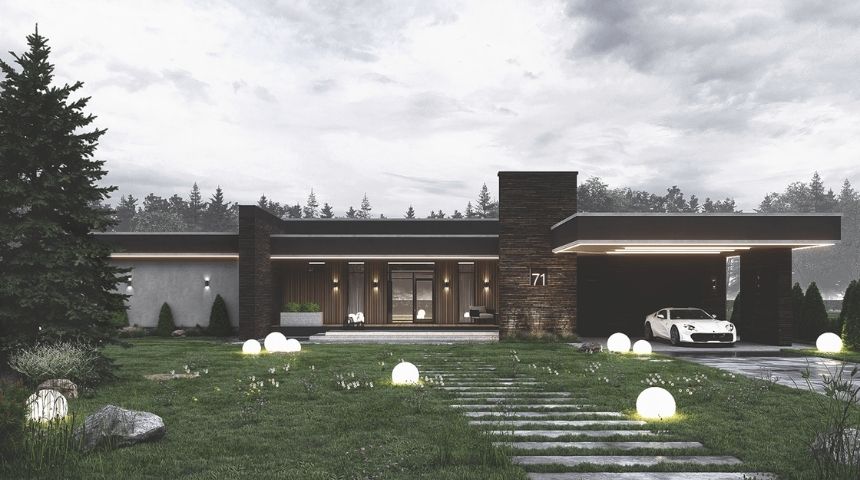 biệt thự vườn 1 tầng hiện đại 300m2