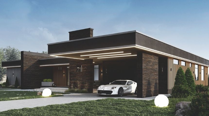 mẫu biệt thự vườn 1 tầng hiện đại 300m2