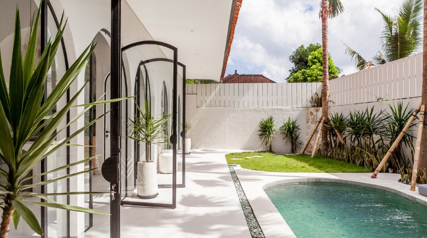 biệt thự 1 tầng phong cách địa trung hải