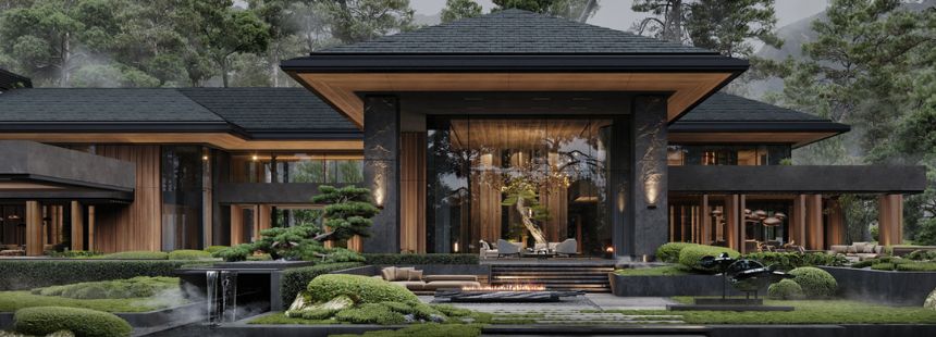 biệt thự nghỉ dưỡng 1 tầng đẹp