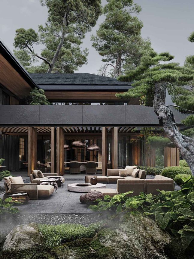 biệt thự nghỉ dưỡng 1 tầng đẹp