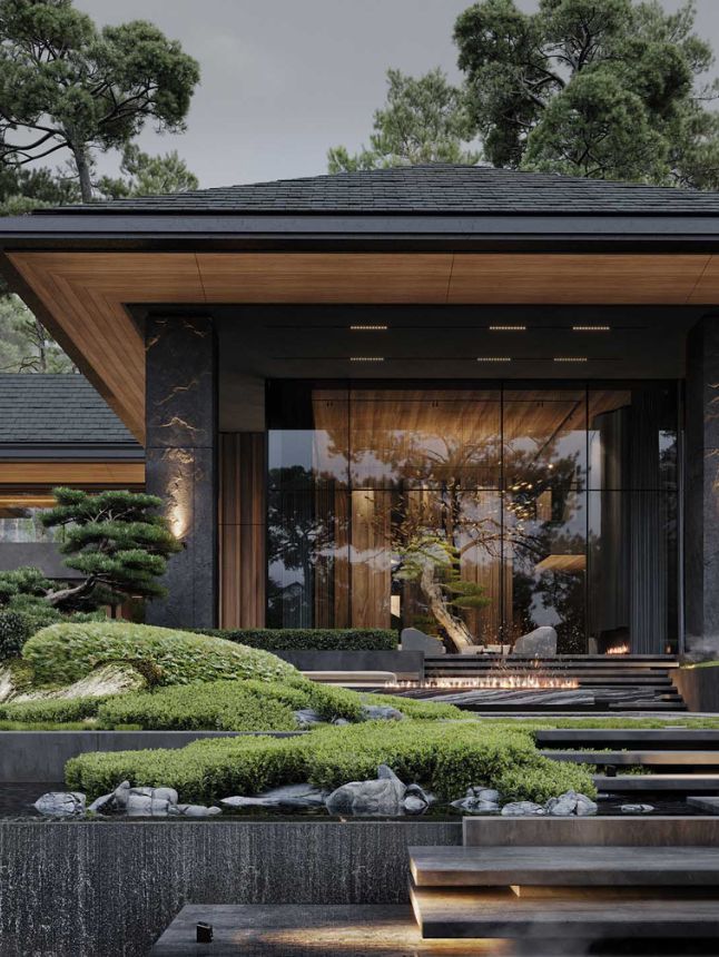 biệt thự 1 tầng nghỉ dưỡng