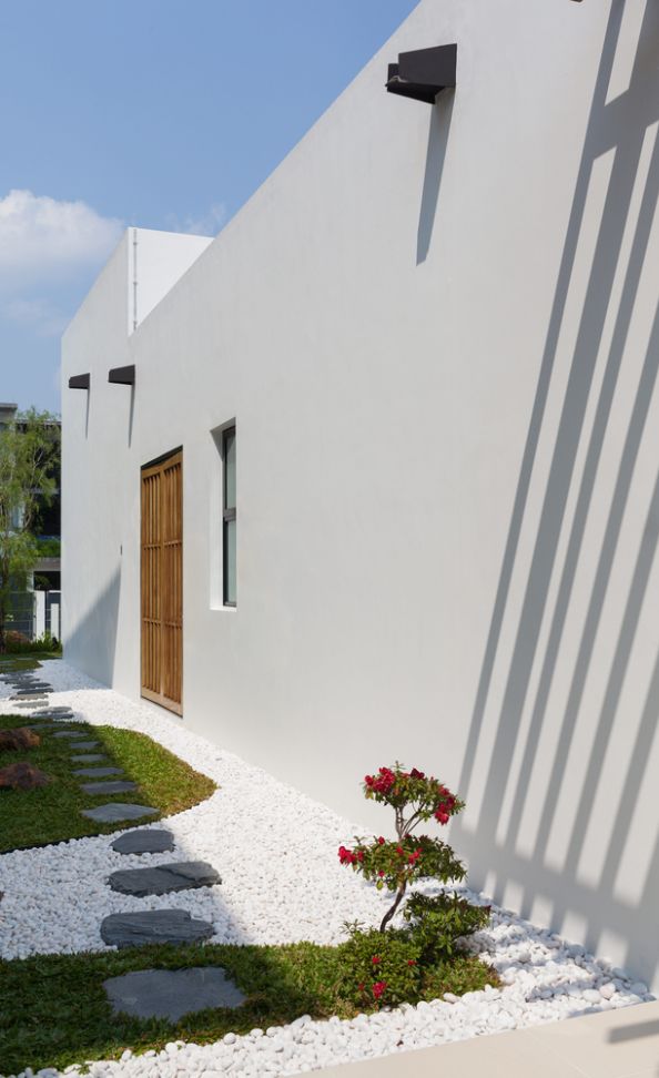 mẫu biệt thự vườn 1 tầng 3 phòng ngủ mái bằng