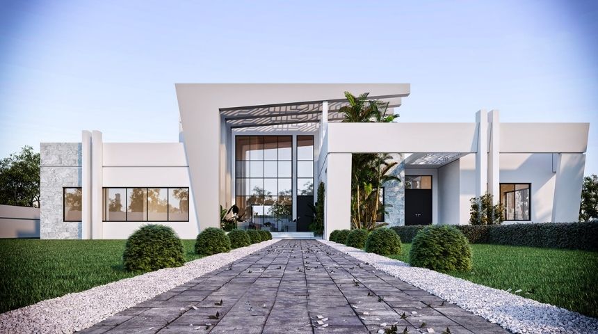 Thiết kế biệt thự vườn 1 tầng hiện đại 300m2