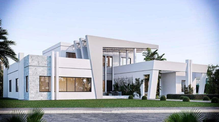 biệt thự vườn 300m2 1 tầng hiện đại