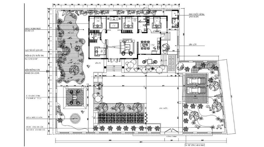 biệt thự phố hiện đại 1 tầng