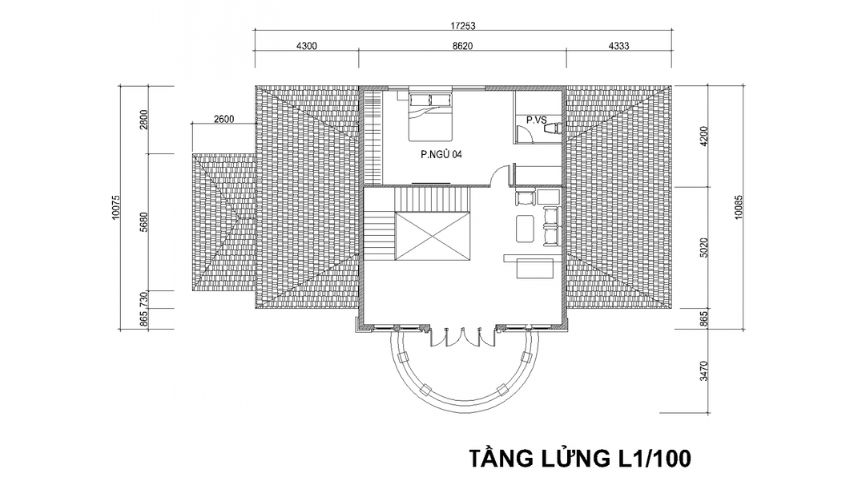 biệt thự vườn 1 tầng mái Nhật