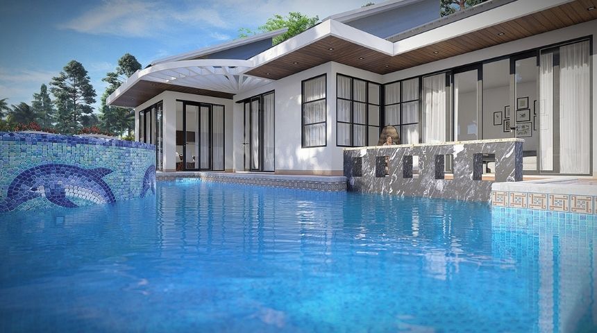 Mấu thiết kế biệt thự vườn 1 tầng hiện đại 300m2