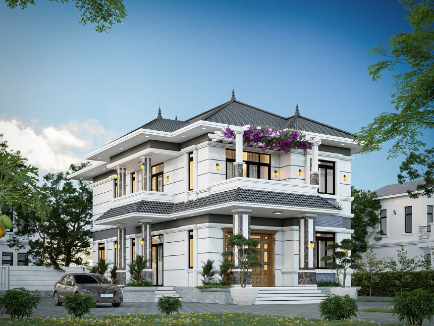 các mẫu biệt thự vườn mái Nhật ấn tượng