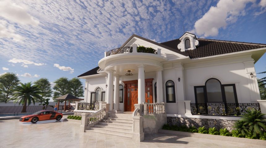 biệt thự nghỉ dưỡng 1 tầng