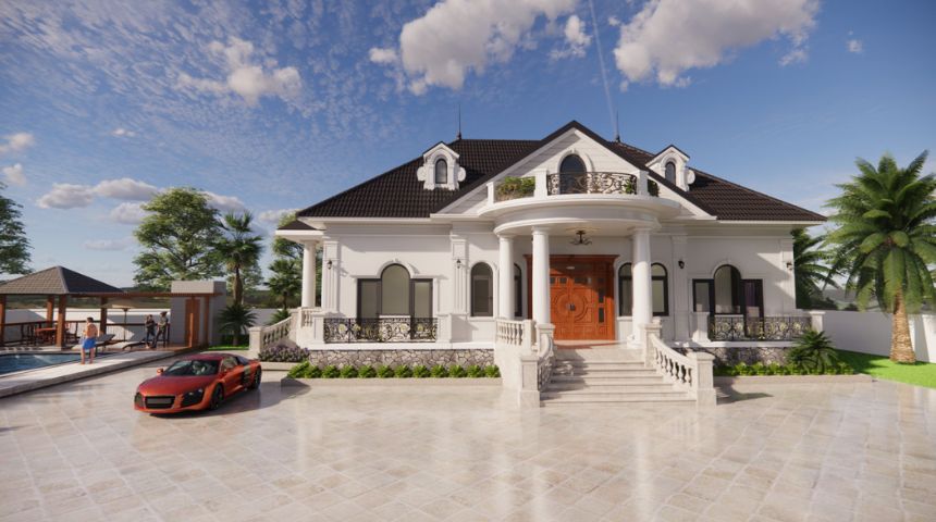 biệt thự nghỉ dưỡng 1 tầng