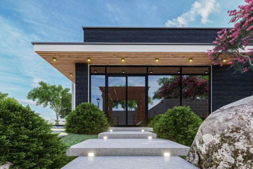  biệt thự vườn 1 tầng 3 phòng ngủ mái bằng