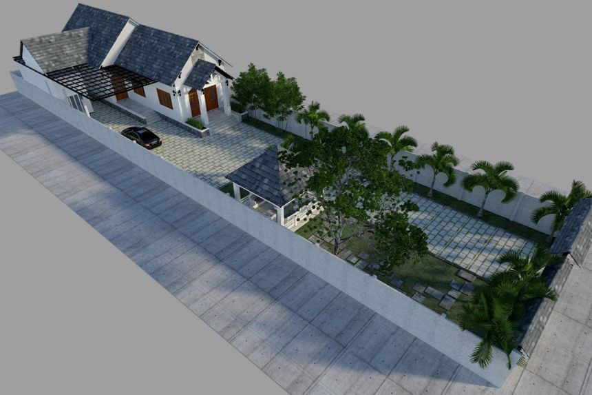 Thiết kế biệt thự vườn mini 1 tầng hiện đại đẹp