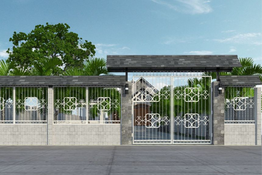 biệt thự vườn mini 1 tầng hiện đại