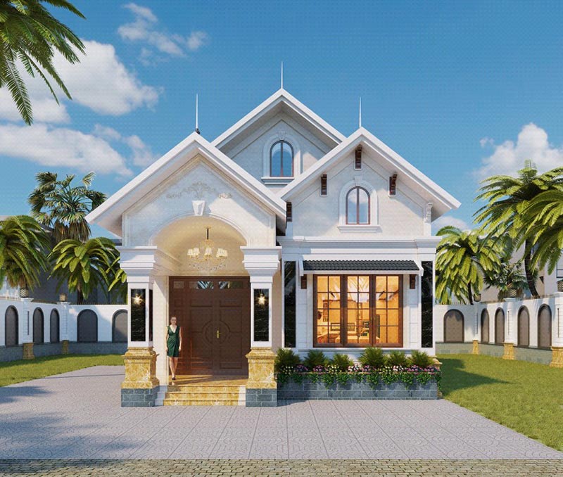 Mẫu nhà mini 1 tầng mái Thái đẹp ATZ LUXURY